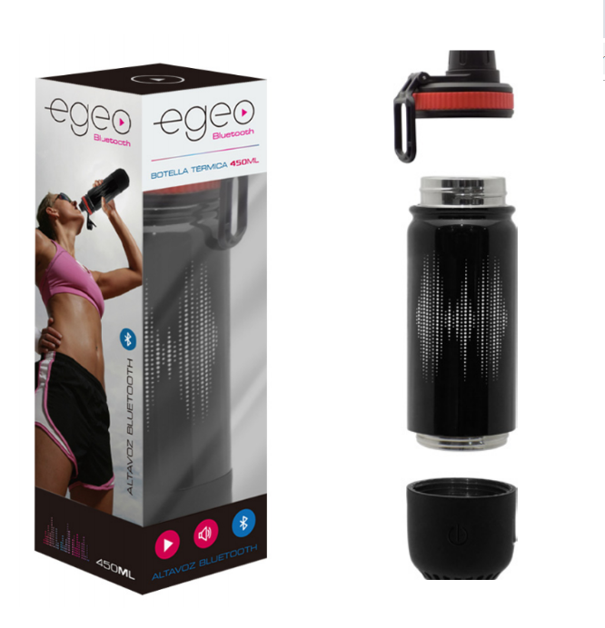 115075-01- Botella doble pared 450 ml con parlante y bluetooth - Imagen 1