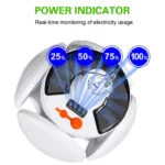 Lámpara LED recargable con panel solar - Imagen 3