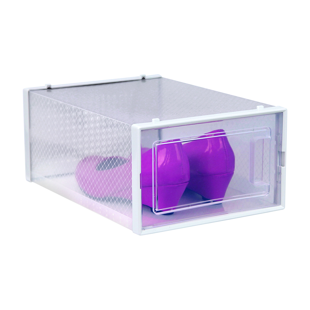 511010 Caja de zapatos apilable transparente SELECTA - Imagen 1