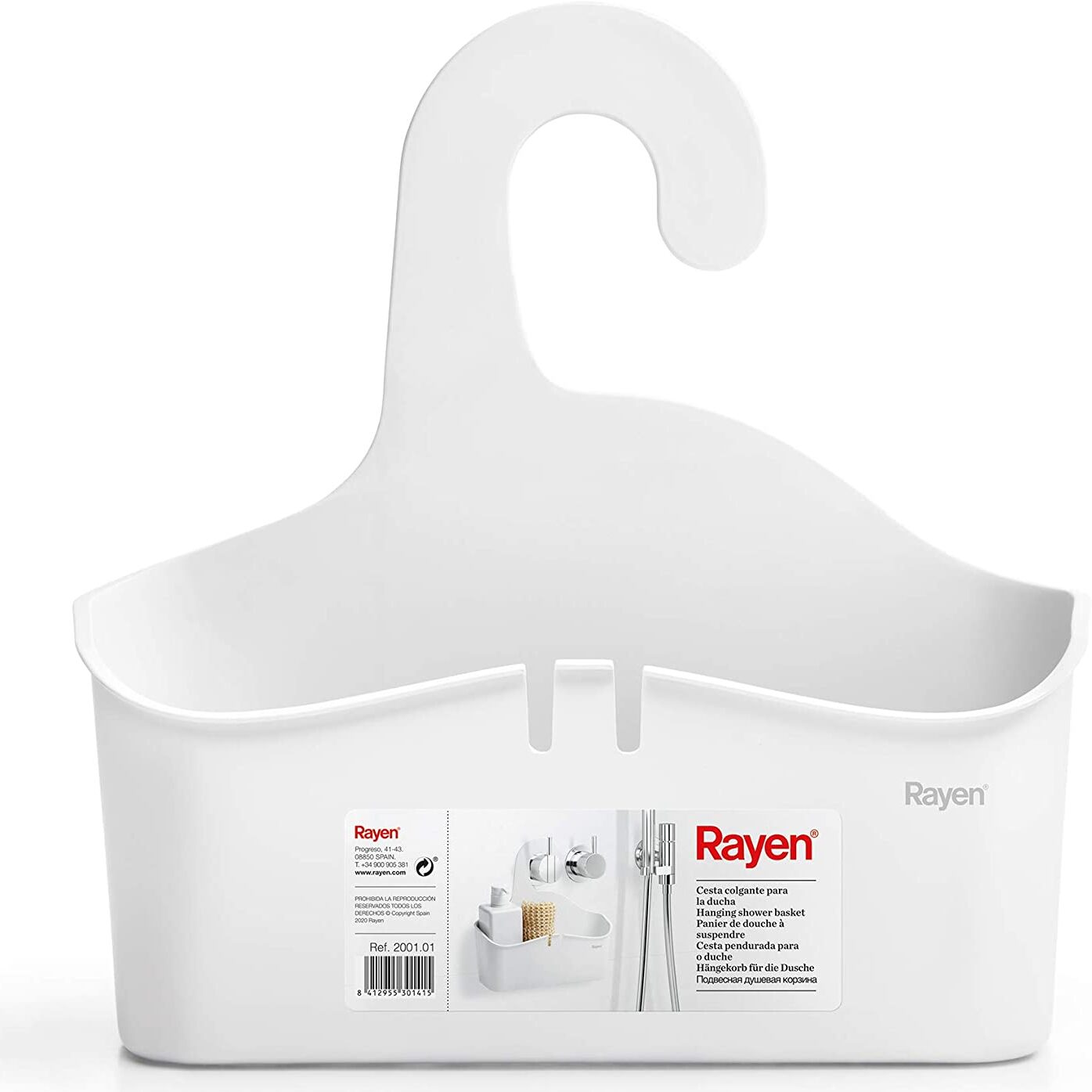 61u4AmsAeXL._AC_SL1500_ Cesto organizador colgante para ducha / baño / pileta RAYEN - Imagen 1