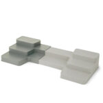 Organizador / estante extensible de armario alacena escalonado