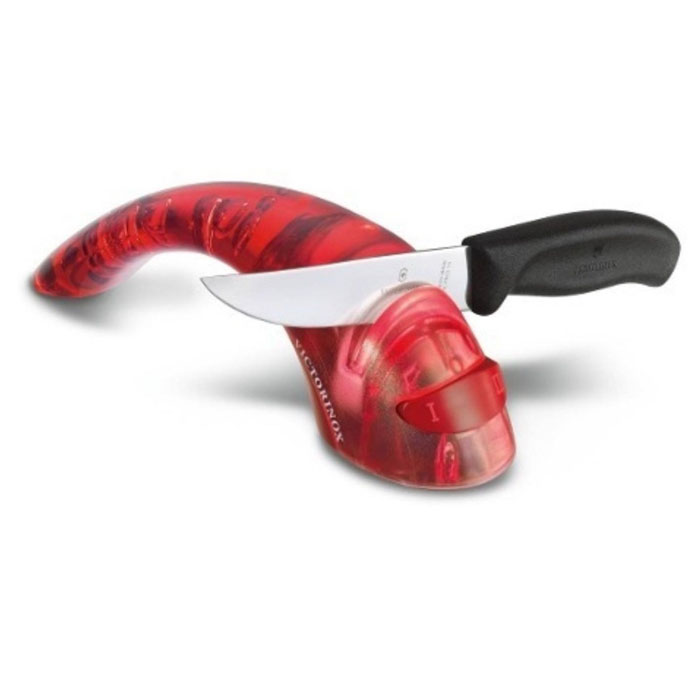 Afilador rojo Afilador de cuchillos dual cerámica VICTORINOX - Imagen 1