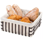 Cesto / Panera en hierro y tela SELECTA