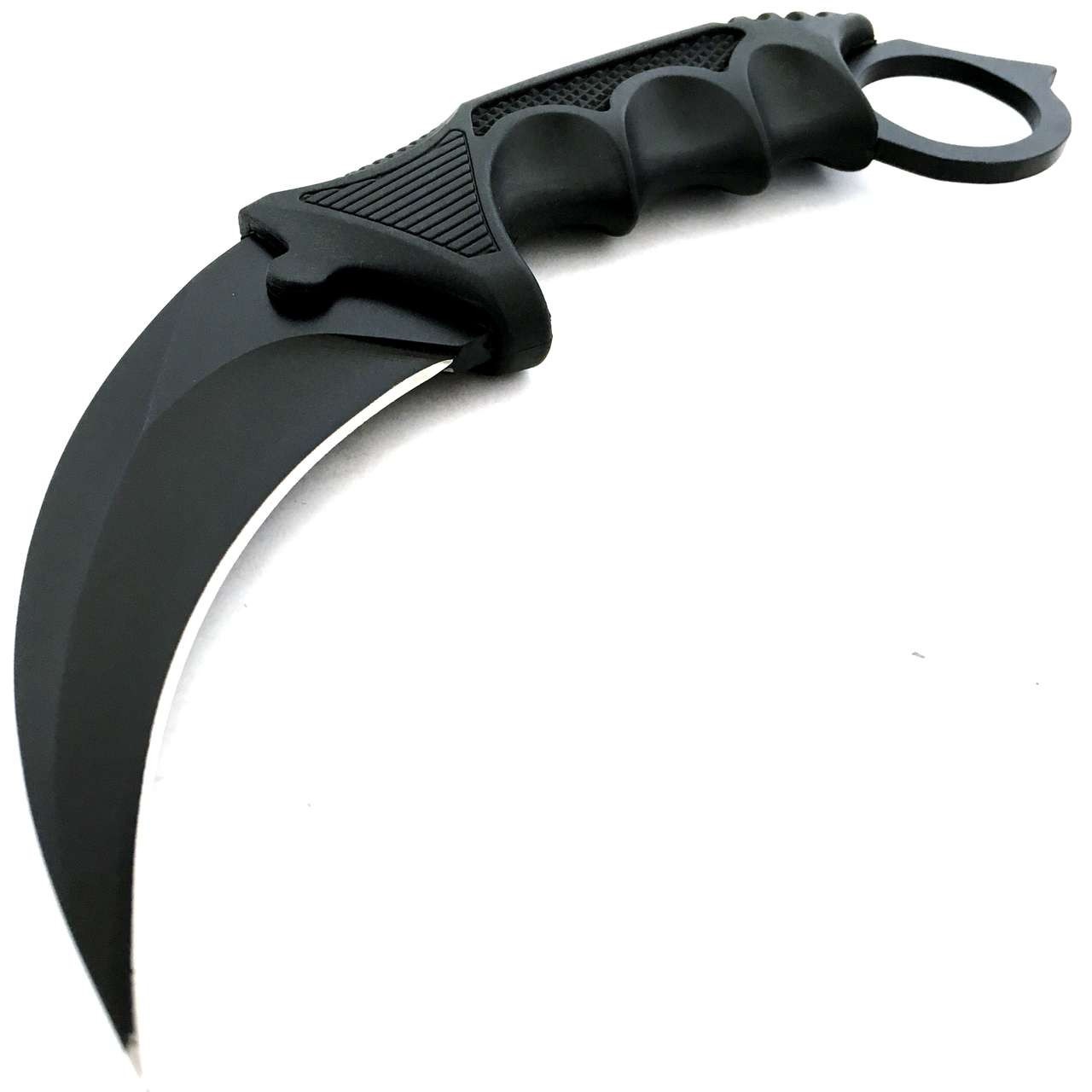 Karambit hoja negra Cuchillo karambit garra de tigre - Imagen 1