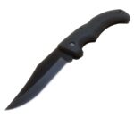 Navaja plegable con seguro negra + funda