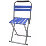 Silla plegable de aluminio con cintas de loneta
