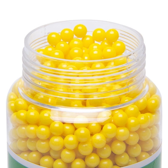 bbs-para-airsoft-bb-king-0-12g-amarela-2-000un-m3 Balines de plástico 6 mm x 2000 unidades en botella - Imagen 1