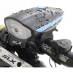 Luz LED + bocina recargable para bicicleta