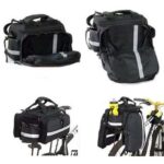 Bolso con alforjas para bicicleta con funda impermeable