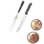 Juego cuchillo y trinche mango plástico VENADO