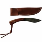 Cuchillo para caza con vaina simil cuero