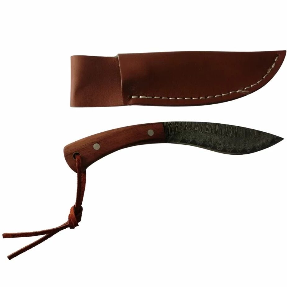 cuchillo + vaina Cuchillo para caza con vaina simil cuero - Imagen 1