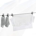 Cuerda elástica con 12 pinzas para colgar ropa - Imagen 2