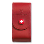 Estuche de cuero rojo grande VICTORINOX