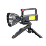 Linterna + farol LED recargable con trípode