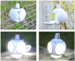 Lámpara LED recargable con panel solar - Imagen 6