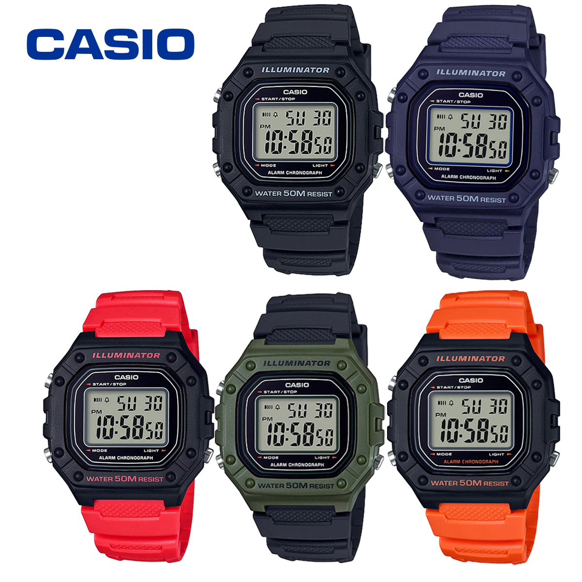 imgrc0084335941 Reloj digital W-218H CASIO - varios diseños - Imagen 1