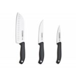 Juego x 3 cuchillos de cocina mango plástico 3 CLAVELES - Imagen 2