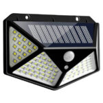 Foco solar exterior con sensor de movimiento