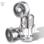 Farol + ventilador recargable solar y 220 Volt - Imagen 4