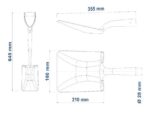 Pala cuadrada 45 cm madera TRAMONTINA - Imagen 2