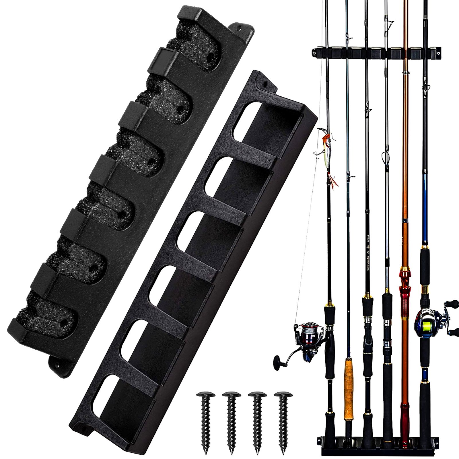 08a8995c-3e2b-412d-9942-96cacd2b57f8.2f5b02a2092fd54c1ac1656b1b33ac77 Soporte vertical para 6 cañas de pescar - Imagen 1