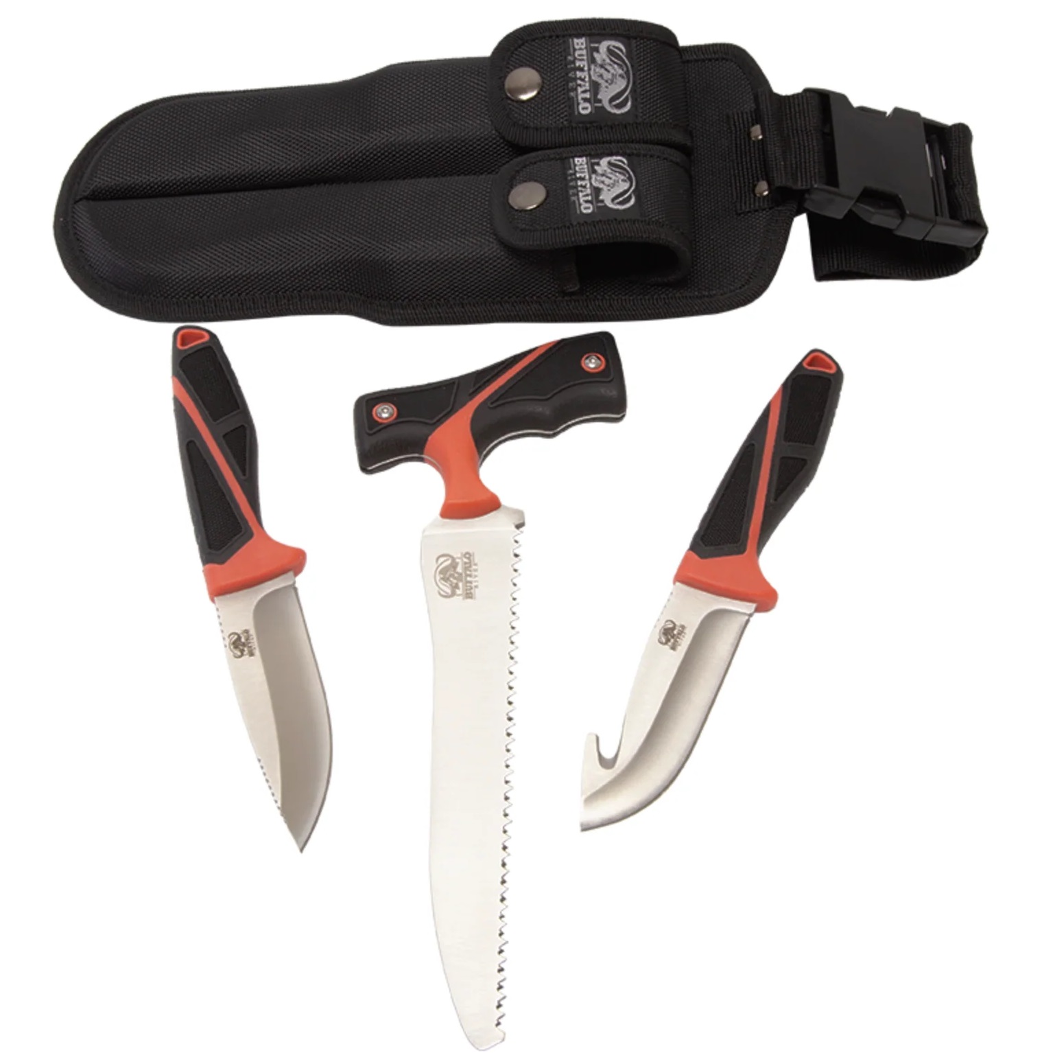 Cuchillos BUFFALO RIVER Set x 3 cuchillos para caza / supervivencia BUFFALO RIVER - Imagen 1