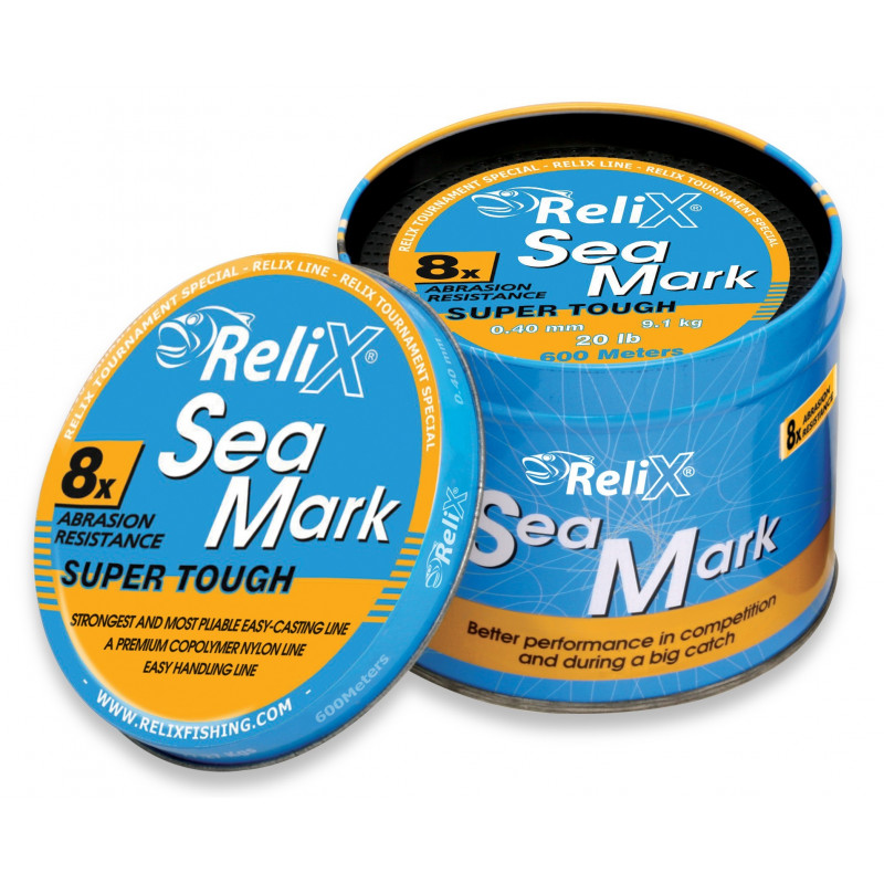 g_2_201910_SEA_MARK_1OPTEX Tanza de pesca monofilamento 0.55 mm x 600 metros Sea Mark RELIX - Imagen 1