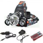 Linterna minero LED luz recargable 12 + 220 volt luz blanca y verde