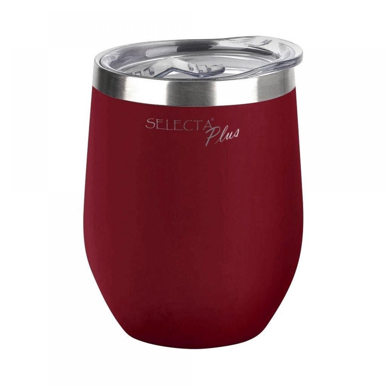 mate rojo Mate / vaso térmico con tapa 350 ml doble pared SELECTA - Imagen 1