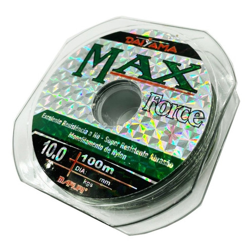 max force x 100 Tanza de pesca monofilamento 0.37 mm x 100 metros MAX FORCE - Imagen 1