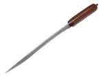 Cuchillo hoja fija mango diseño madera + vaina - Imagen 3