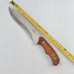 Cuchillo hoja fija mango diseño madera + vaina - Imagen 5
