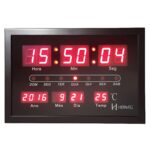 Reloj + termómetro + calendario digital HERWEG