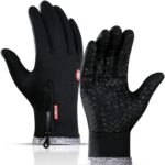 Guantes de neopreno forrados a prueba de agua y viento