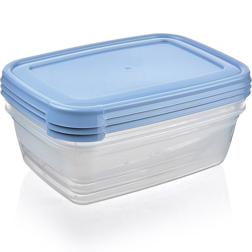 BG616 (3) Juego x 3 tuppers / viandas 600 ml BAGER - Imagen 1