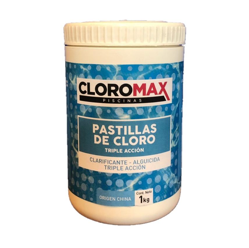 cloro Pastillas de cloro para piscina 1 kg - Imagen 1