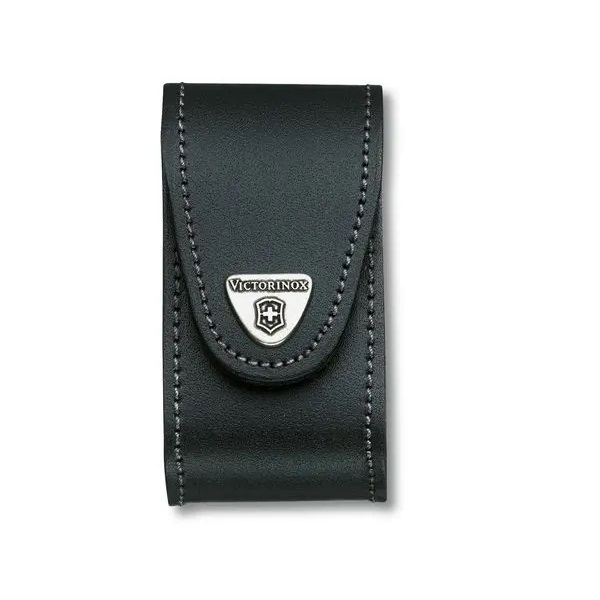 ESTUCHE VICTORINOX NEGRO CUERO ANCHO Estuche En Cuero Para Navajas Victorinox Original Suizo Negro - Imagen 1