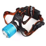 Linterna LED minero luz recargable 12 + 220 volt luz blanca y azul - Imagen 3