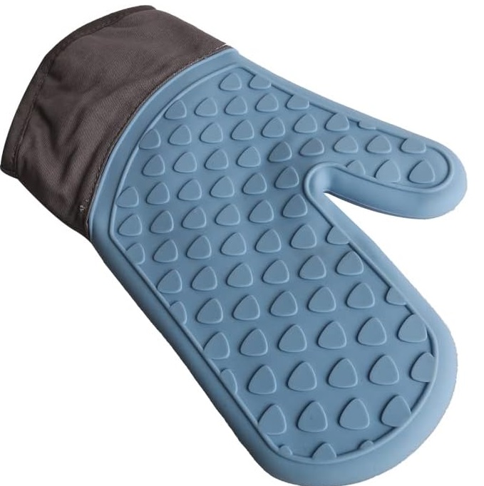 Manopla Celeste Guante manopla antideslizante de silicona para cocina / horno - Imagen 1