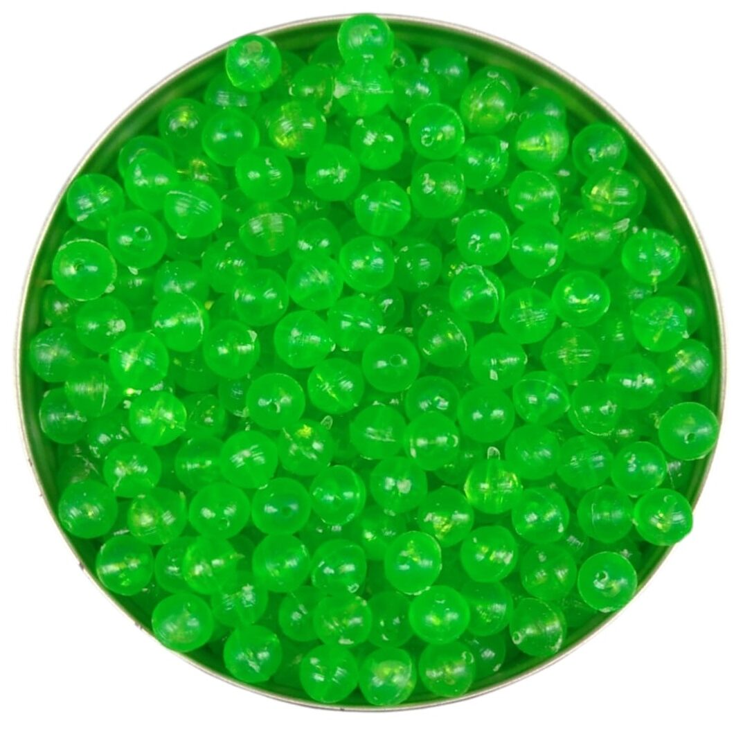 Perlas Verdes Nº5 Perlas plásticas para pesca 15 gramos - Imagen 1