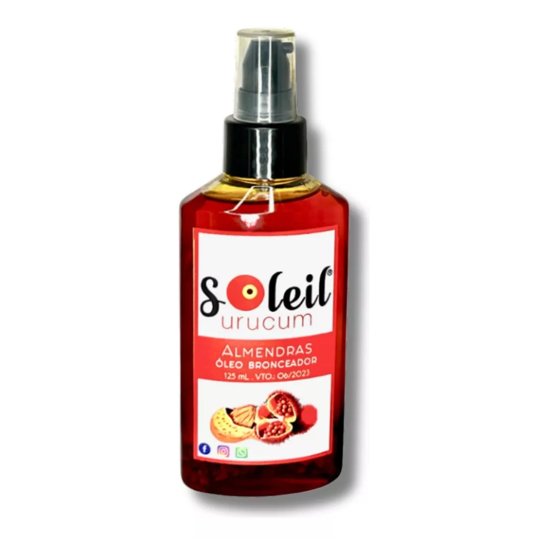 125 ml Óleo bronceador 150 ml con Almendras y Semillas de URUCUM - Imagen 1