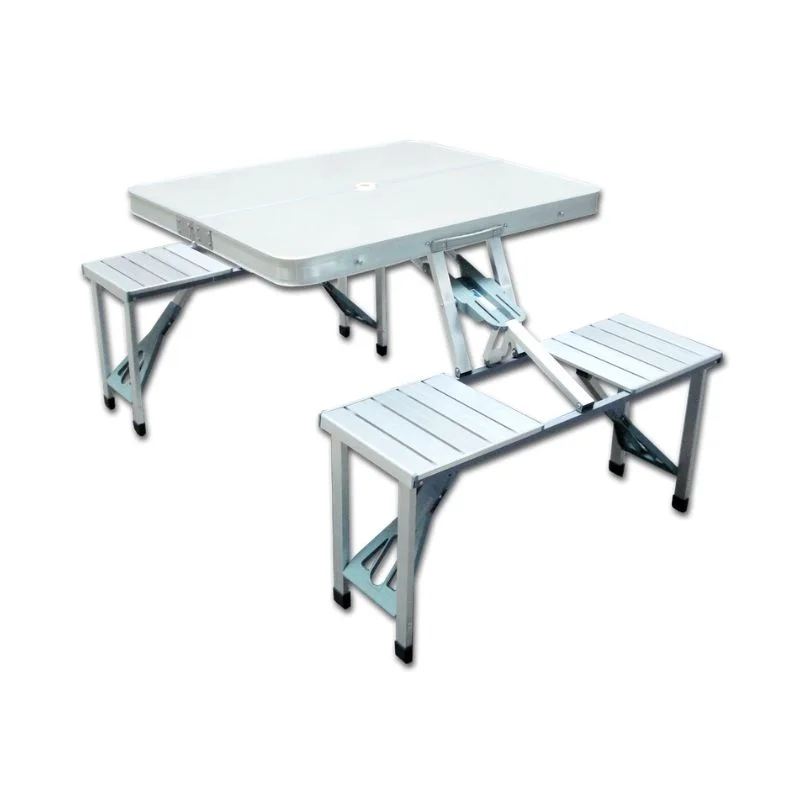 410-1 Mesa plegable tipo valija con 4 bancos incorporados - Imagen 1
