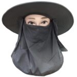 Sombrero de ala ancha con cubre nuca