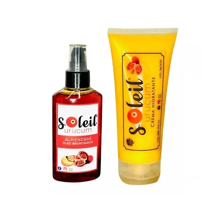oleo alm + crema Pack Óleo bronceante Almendras + Crema hidratante URUCUM - Imagen 1