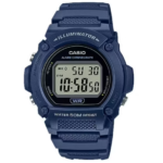 Reloj digital resistente al agua W-219H azul oscuro CASIO
