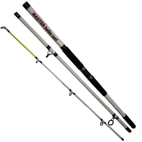 Caña Master Turbo 3.90m Caña fibra de vidrio 4.20 mts 3 tramos MASTER TURBO SURF - Imagen 1