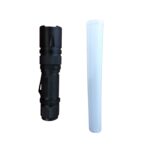 Linterna LED de mano recargable luz 4 colores + cono baliza
