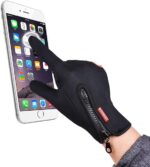 Guantes impermeables Touch en neopreno negros - moto o bici - Imagen 2