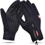 Guantes impermeables Touch en neopreno negros - moto o bici